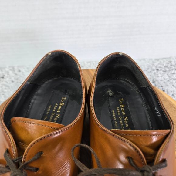 To Boot New York Mens 10 Brown Suede Plain Toe Casual Derby Oxford Dress Shoe main image 8